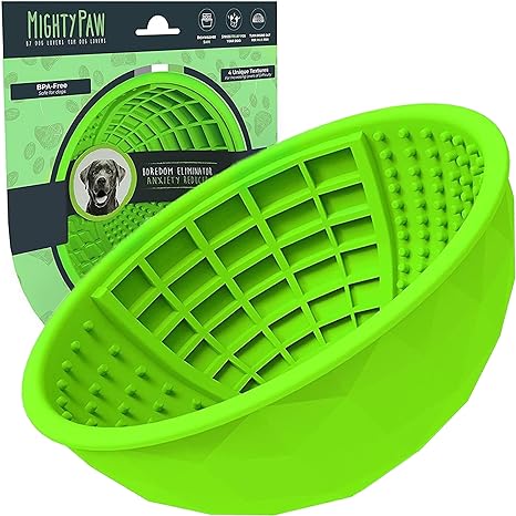 Dog lick mat bowl for enrichment